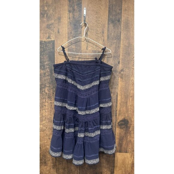 Anthropologie Pins And Needle Dress Frills Boho Medium EUC - Picture 2 of 6